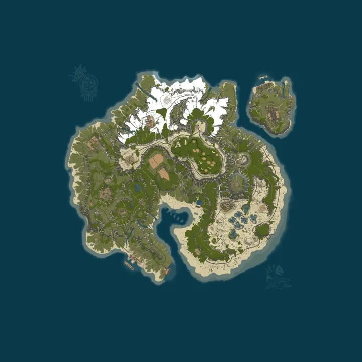 Map of [AU] Sandgropers Paradise 3X | PvPvE | Perth | Modded