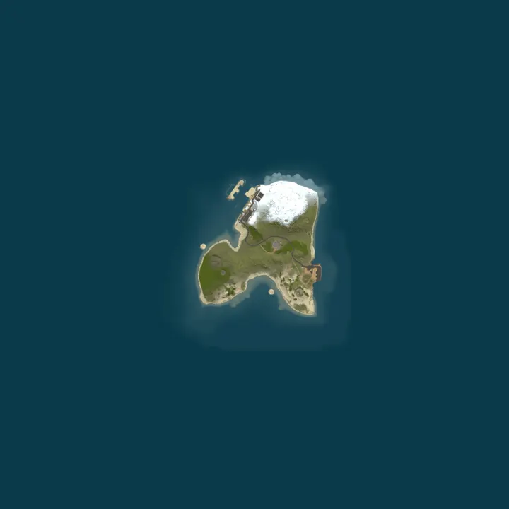 Map of A Shockbyte Rust Server