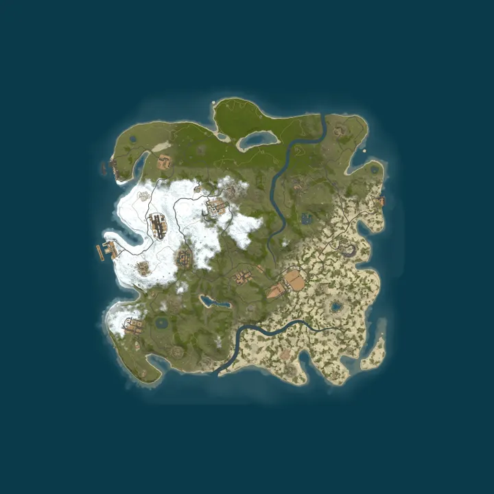 Map of Afterfall 3x / Quad / Weekly