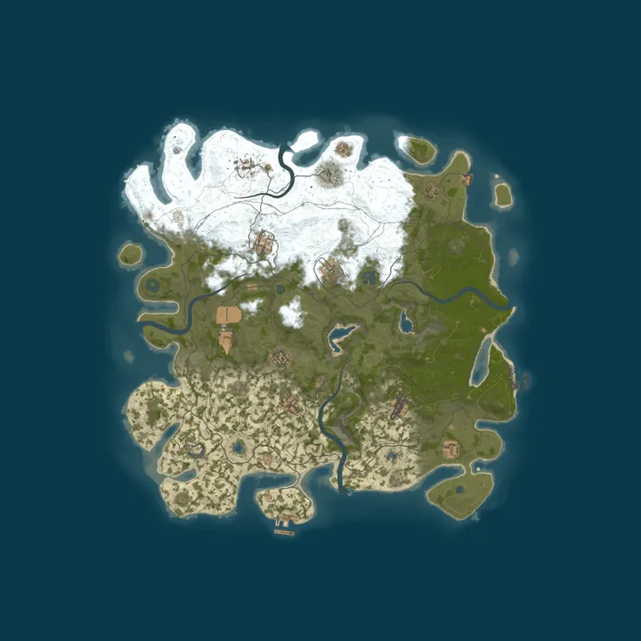 Map of RUSTW CUSTOM LOOT ZLEVEL 1HIT MINI 2x