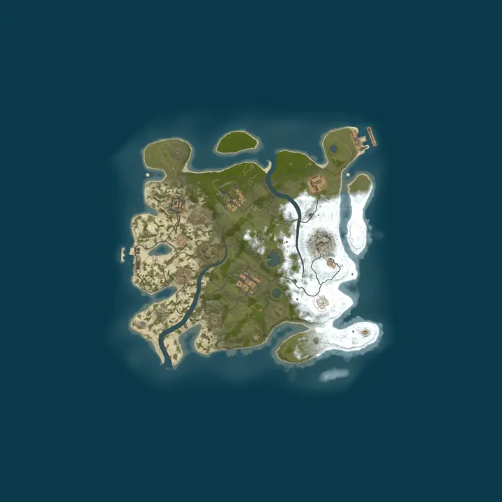 Map of UCloud Game Zone Rust Server