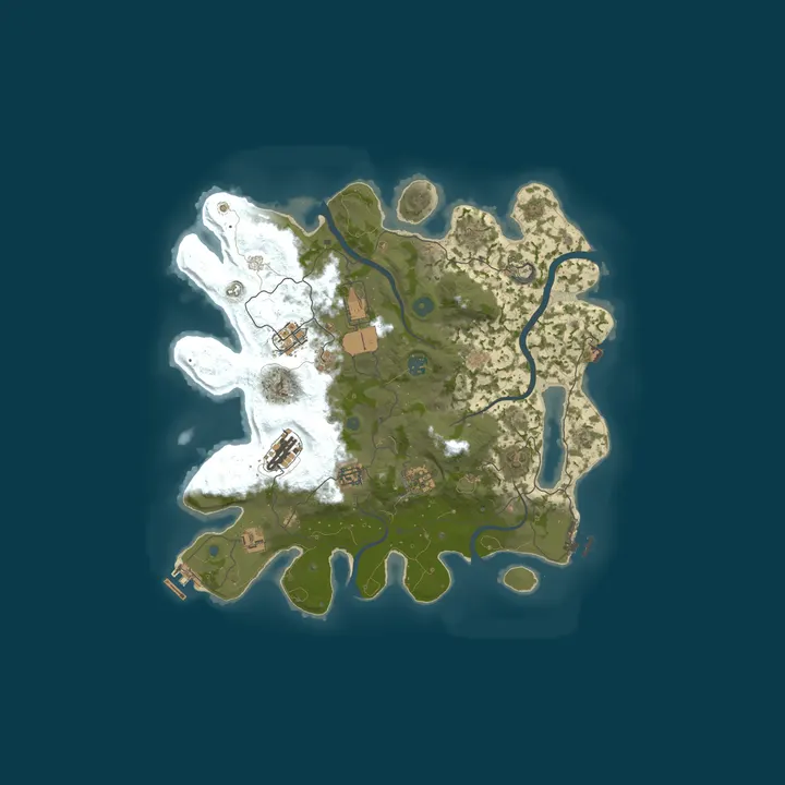 Map of RUSTWORLD.CC [SA] Brazil - Main | Monthly/PvP | Wiped: 10/01