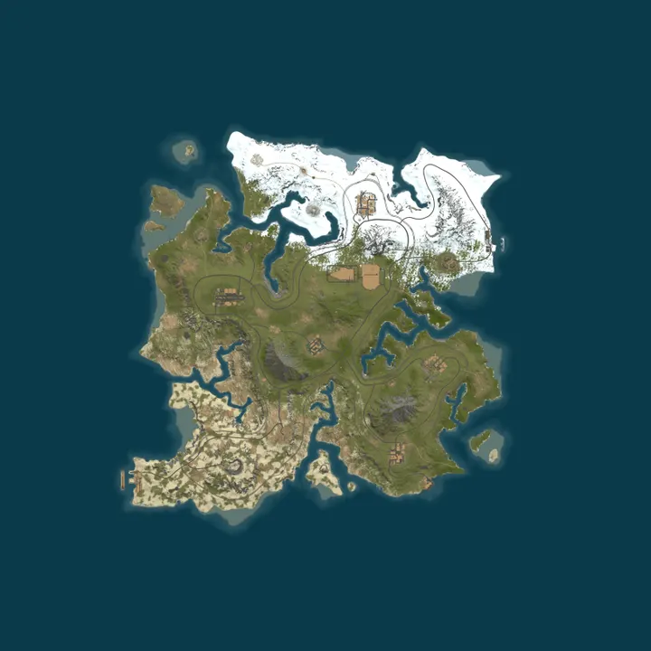 Map of Kittys 1000x |Kits|TP|Skinner|QuickSmelt|RaidableBases|SkillTre