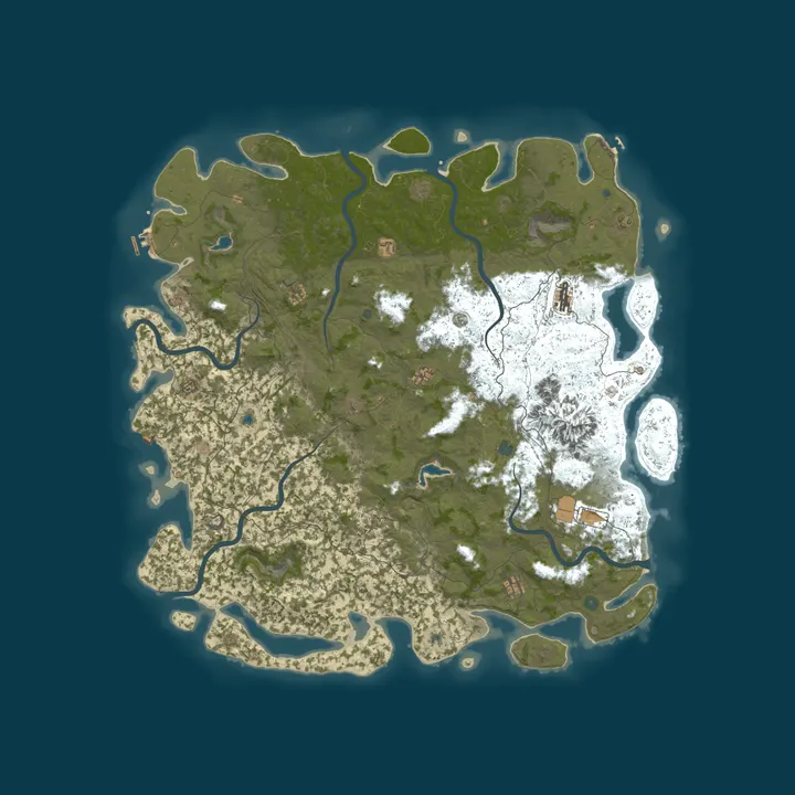 Map of Ian's Rust Server
