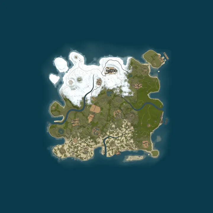 Map of RUST HVH Server
