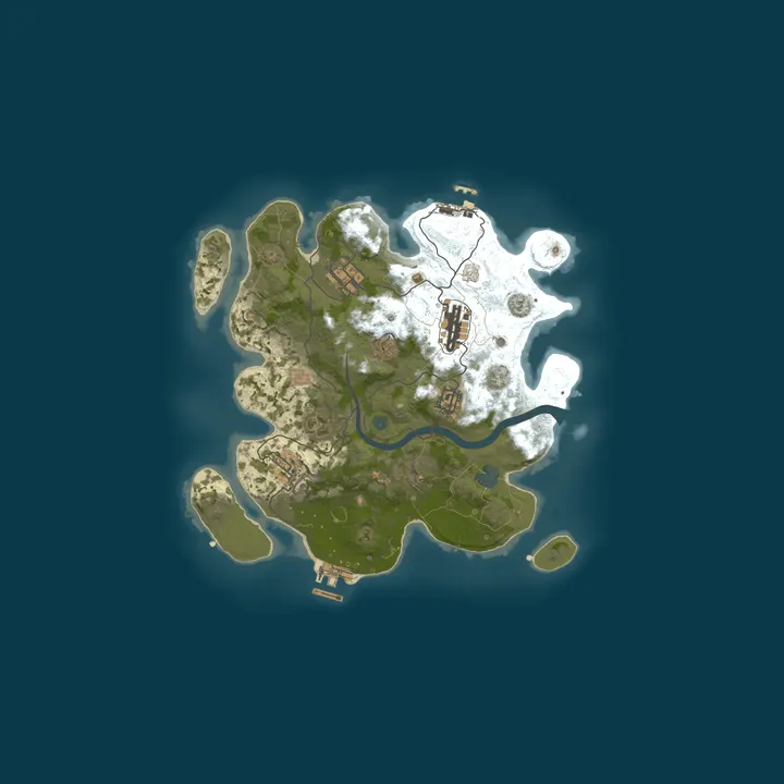 Map of [RU] flying RUST | X2 | Wipe Every Month