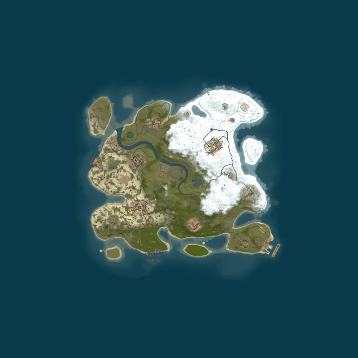 Map of 4Netplayers Rust Server Big Pipi