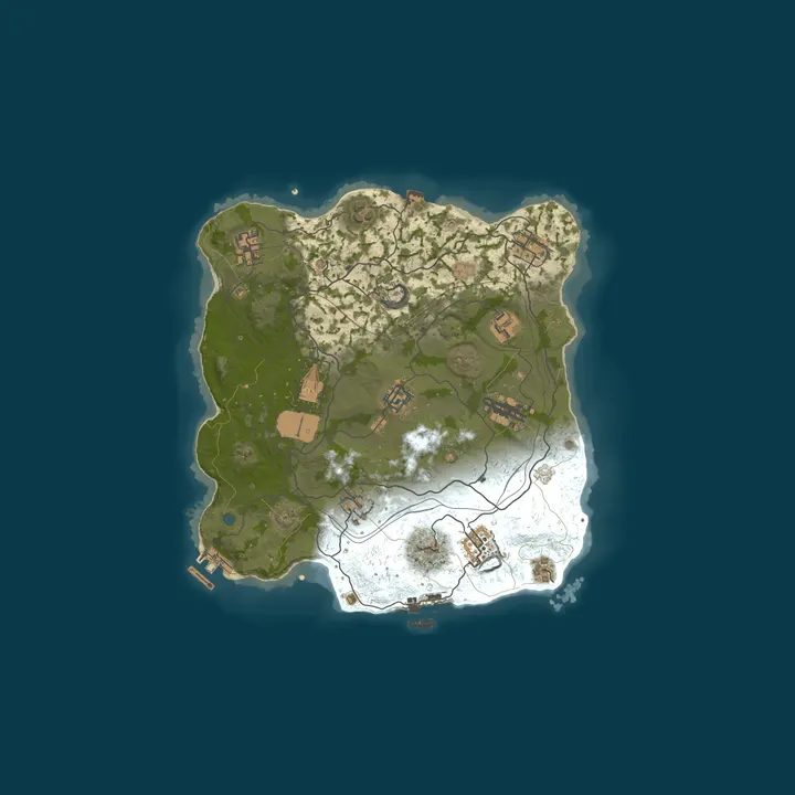 Map of Launch Your Private Rust Wipe Instantly - No Setup