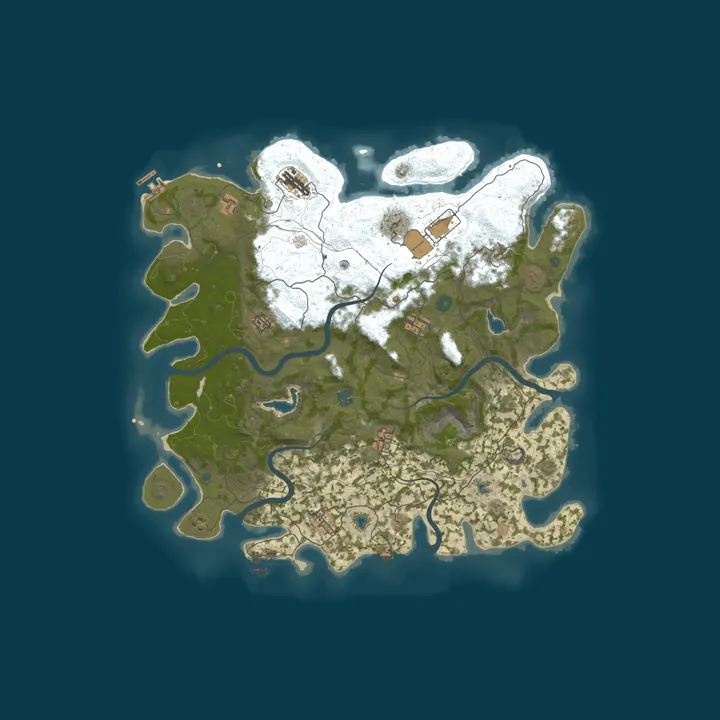 Map of Rookie's Refuge Rust TDM