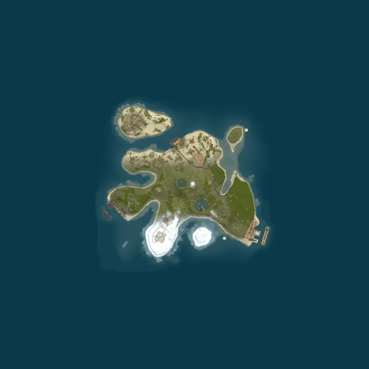 Map of A Shockbyte Rust Server
