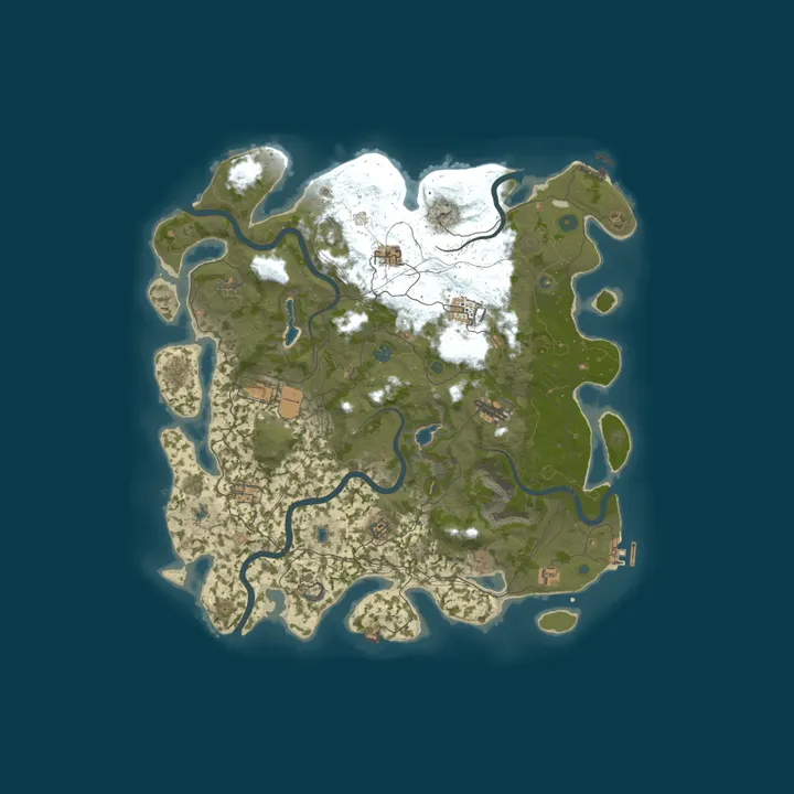 Map of [SEA] RustEZ Scourge PvE | Zombies | No Raiding | No Killing