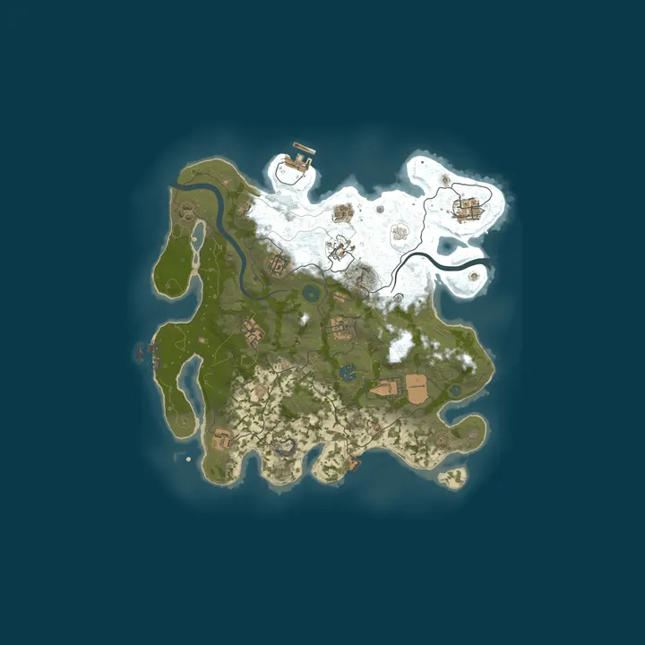Map of A Shockbyte Rust Server