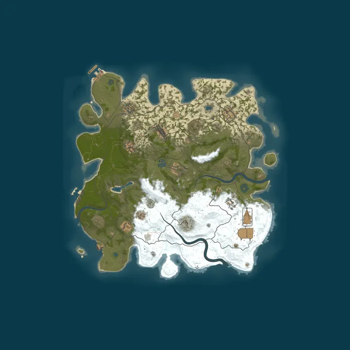 Map of A Shockbyte x Discord Production Rust Server