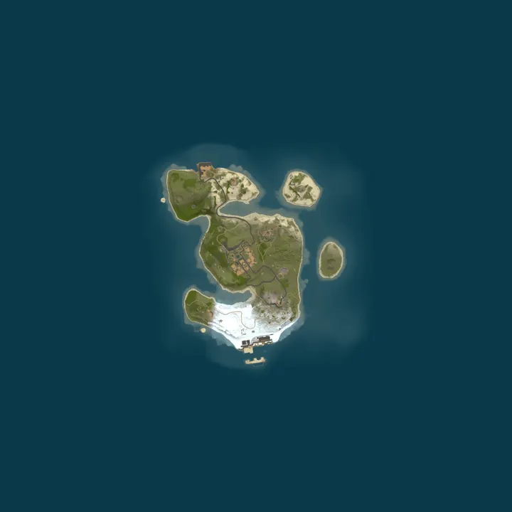 Map of A Shockbyte Rust Server