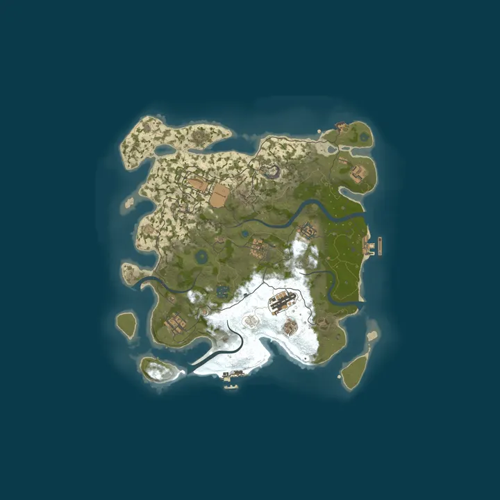 Map of A Shockbyte Rust Server