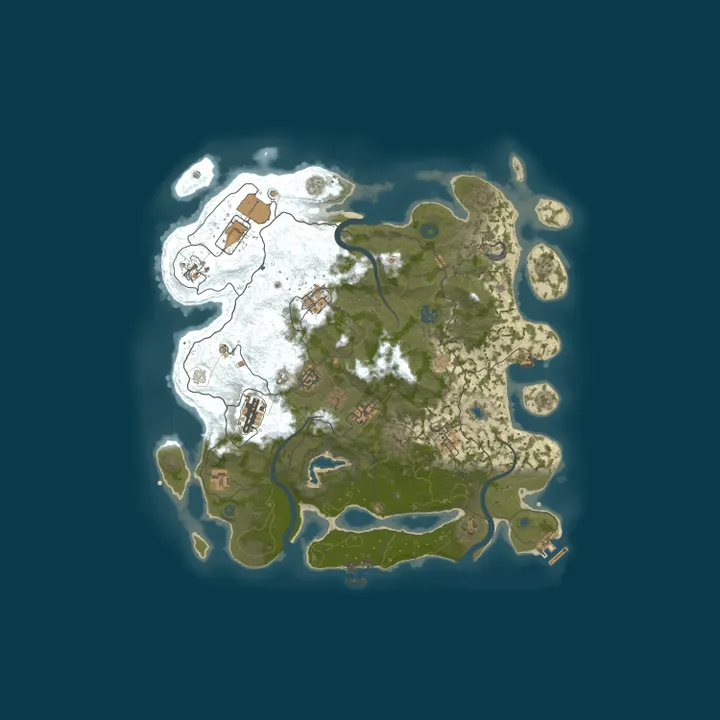 Map of A Shockbyte Rust Server