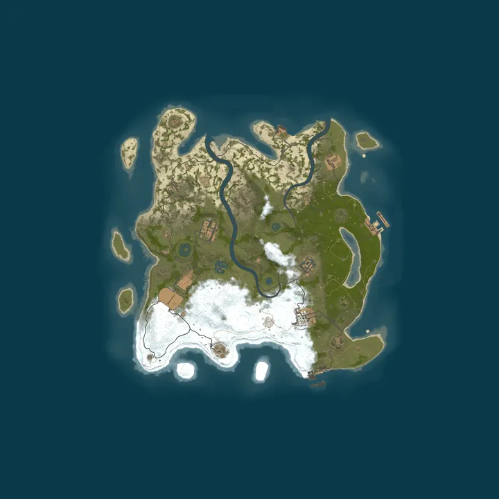 Map of A Shockbyte Rust Server