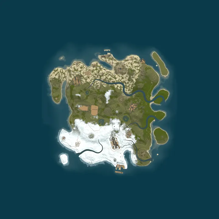 Map of Rust Streamline Test Server