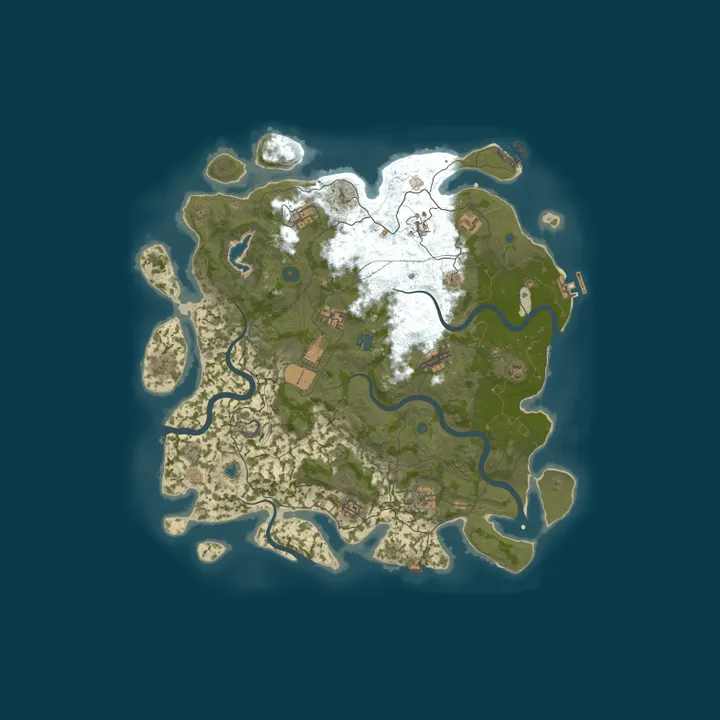 Map of Rust Server