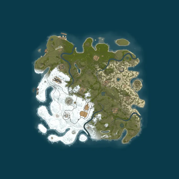 Map of [EU] FireRust Vanilla|Wiped 1/10