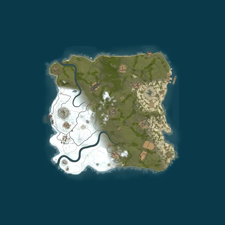 Map of RustGaming.net - Solo/Duo | WIPED 10/11 11.10