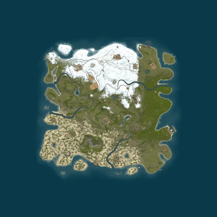 Map of Legendary Rust V 2.0