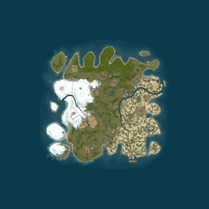 Map of JCG Carbon Rust Server