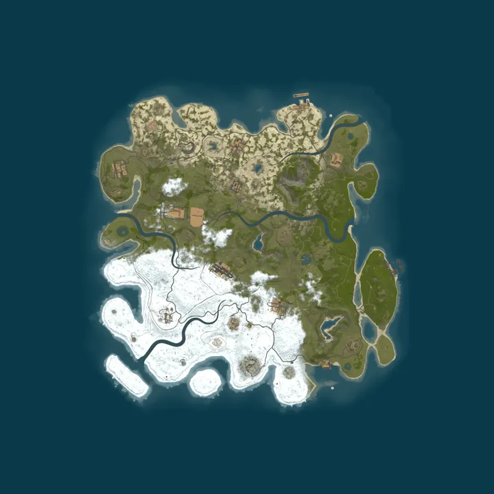 Map of [EU] LG Chill PVE 5x|Kits|Bases|Heli|Bradley|Convoys|Quests