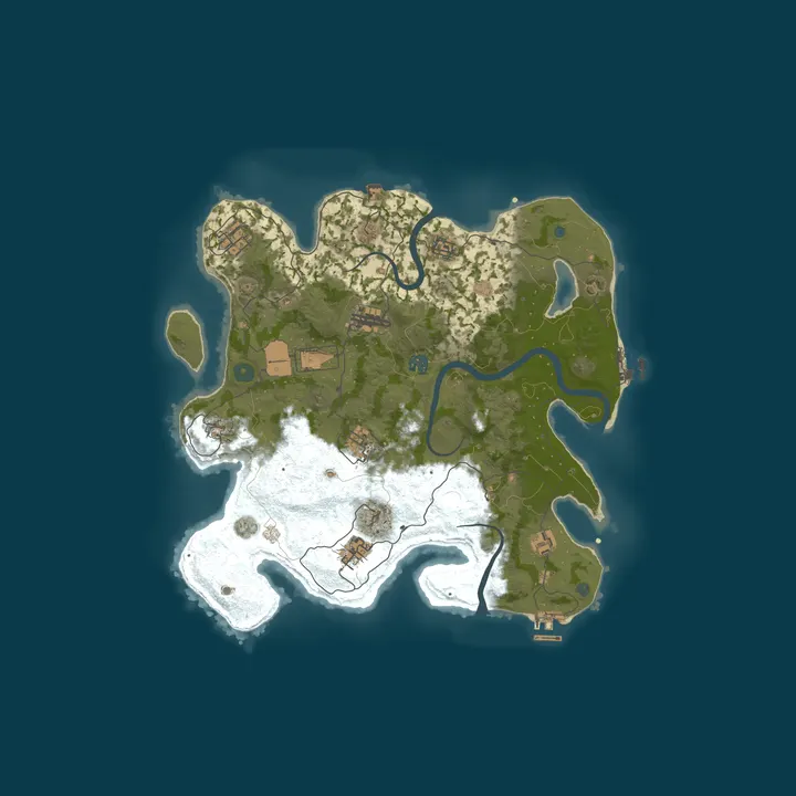 Map of [DE/EU] BlackSky Rust | Solo/Duo | 2x | 12.10.26