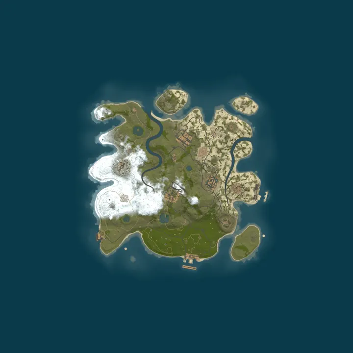 Map of FaZa Rust | Vanilla+ | TEST