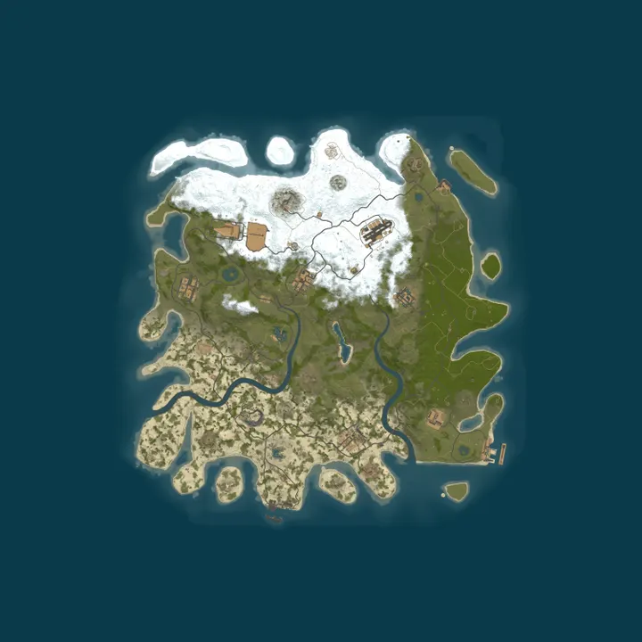 Map of [EU] GoRust27.com [5X|Skins|Kits|Events|TP|Shop|RP]
