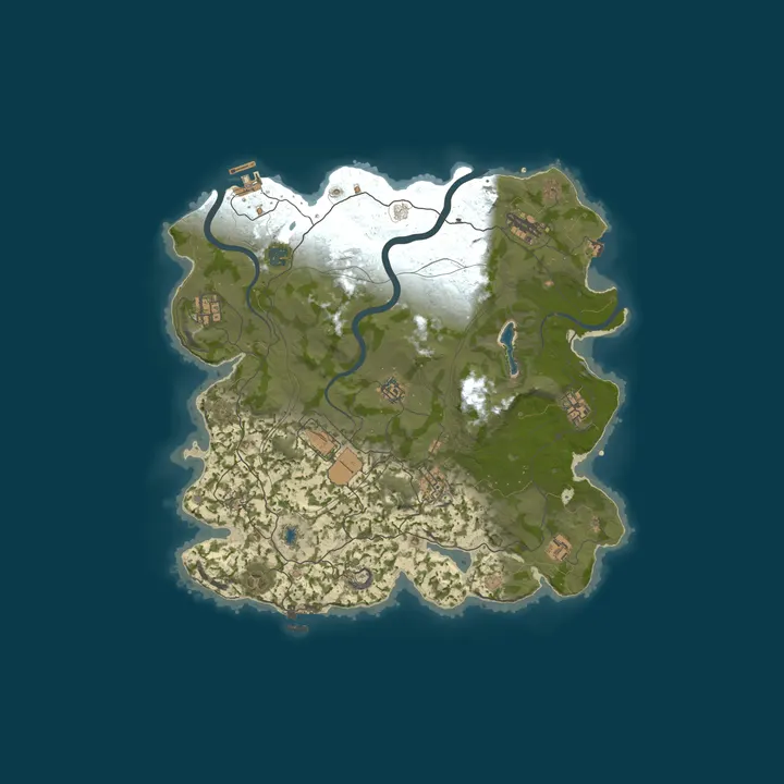 Map of BRUTAL RUST | Vanilla+ | No BP Wipe