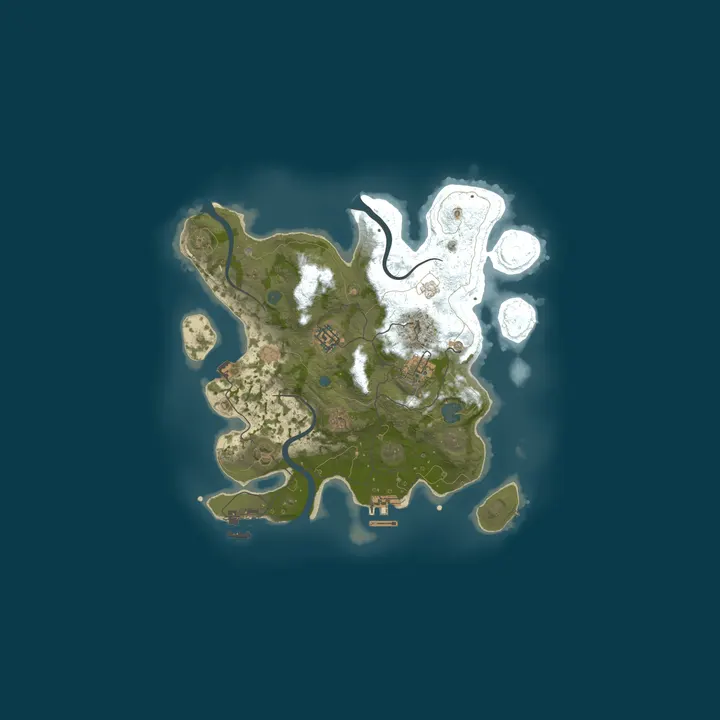 Map of Rustomania 2x | RU | Weekly | Clans NoLimit | Smelt/Recycle x4 