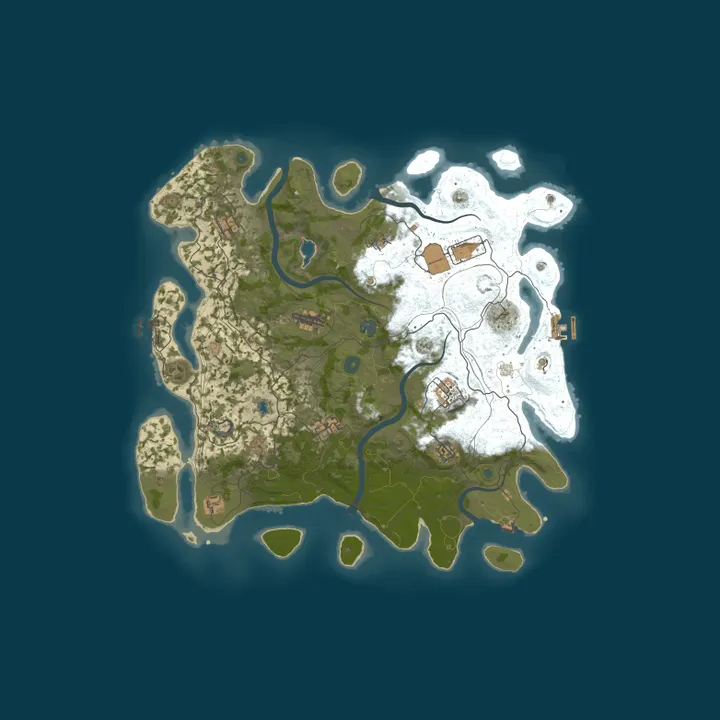Map of [PVE] Zombie Island|Остров Зомби [NoRaid/NoKill]