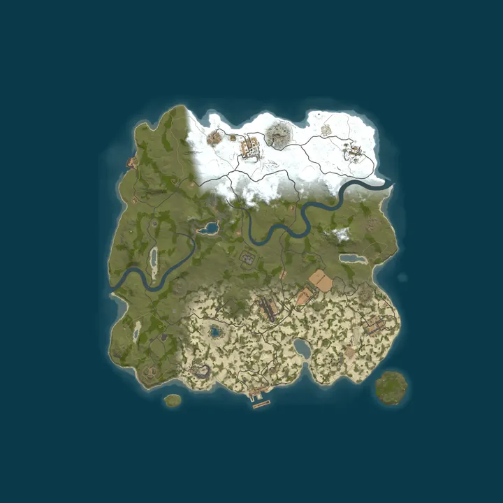 Map of ▶RUST RUSSIA MAX 5 [X5|FPS+|TP|BRO] WIPE 12.10◀