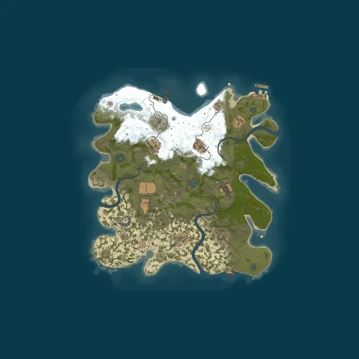 Map of OnlyRustaFied |PVE|X0.5|EVENT|NPC+|Bosses|XP|RP|NOkill|