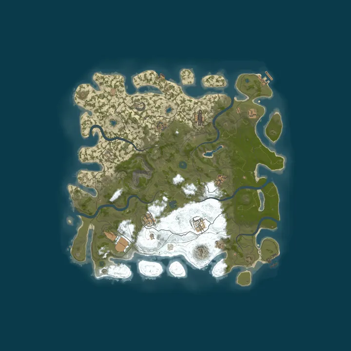Map of GreenRUST NO LIMIT|X10|KITS|TP|LAST WIPE 01.10