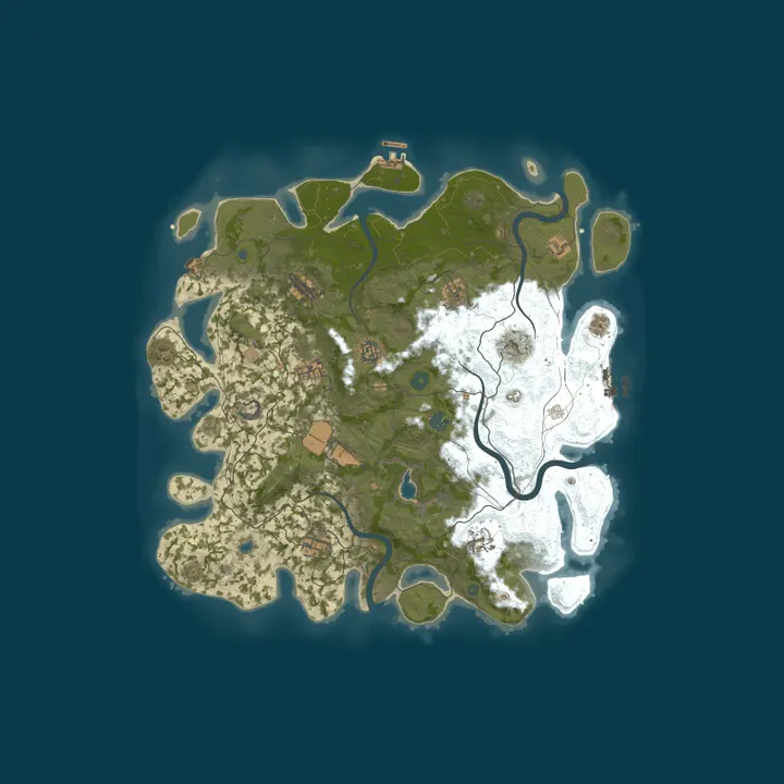 Map of [RU] Rust BattleGrounds | Защита баз | Судная Н