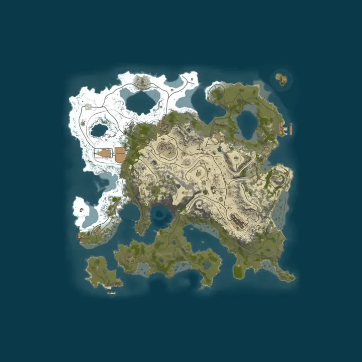 Map of UltimateRust.com - Paradise | Duo | x2 | Custom | 10.10