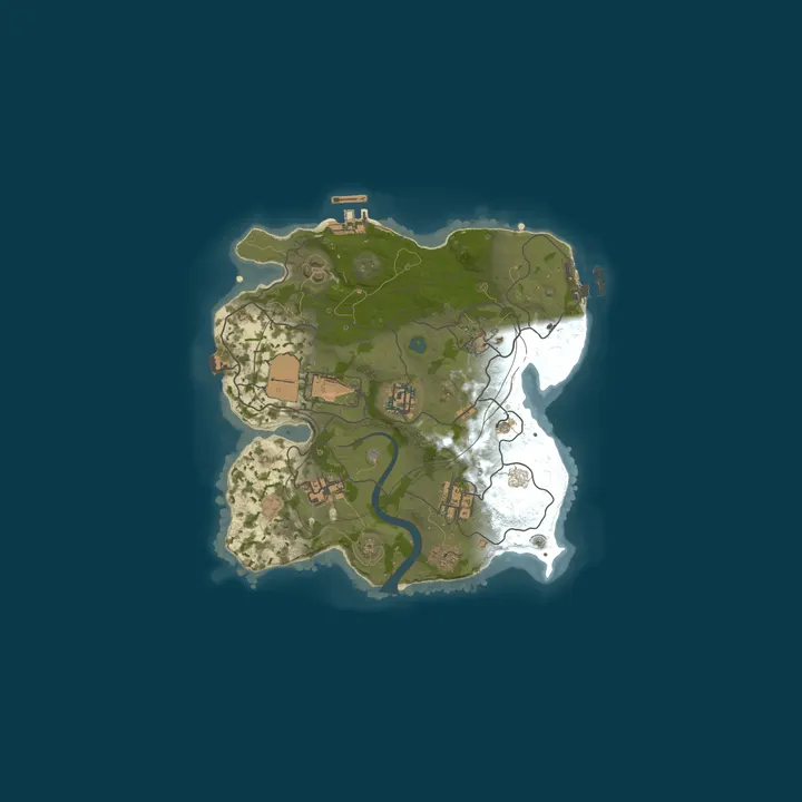 Map of [EU] RustyGrin | Solo/Duo | Tuesday | FULLWIPE