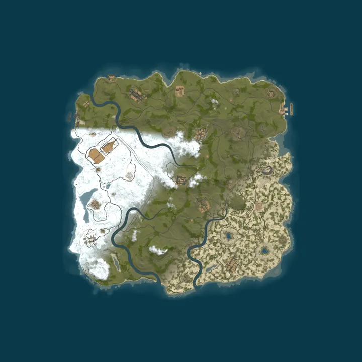 Map of Rustinity — EU | 2x Monthly | Vanilla+ | No BP Wipes