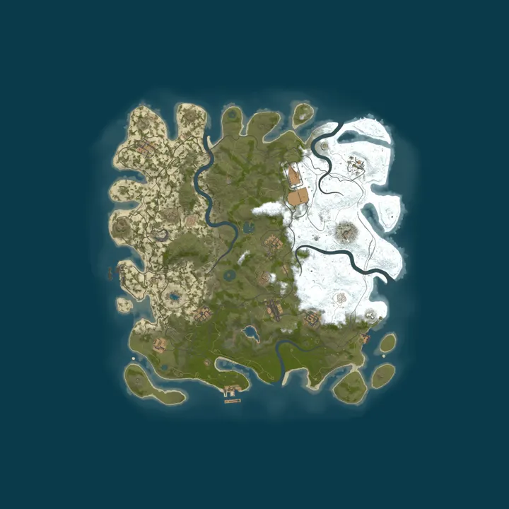 Map of 666 RUST 2Х|ДЛЯ НОВИЧКОВ|РУССКИЙ 11.10