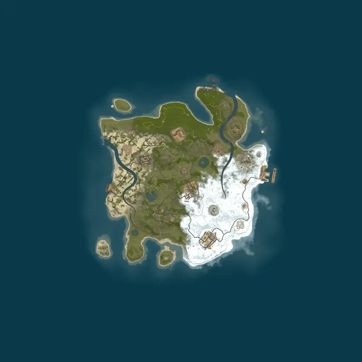 Map of Rust Server