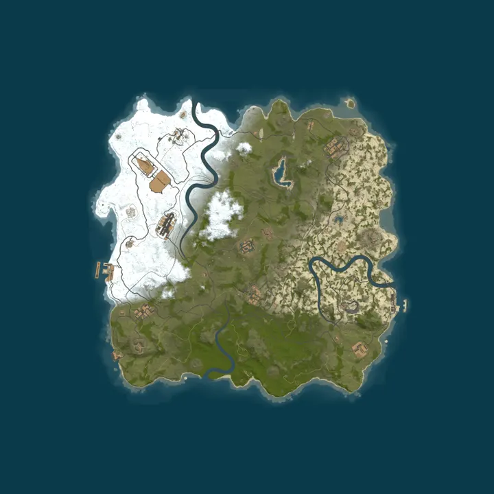 Map of Rust Server