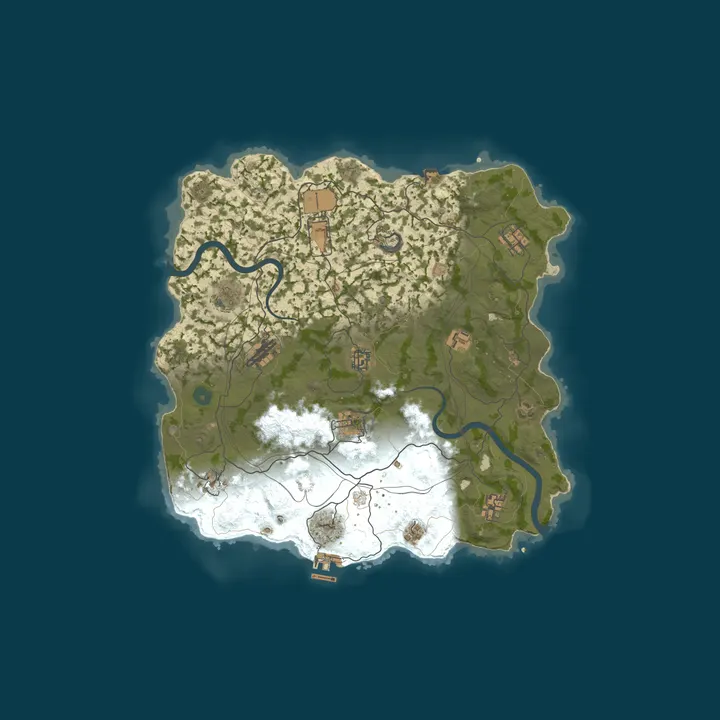 Map of WEREWOLF GAMING.CO 5x Solo/Duo/Trio/Quad/Max5|TP|Lootx5|WIPED