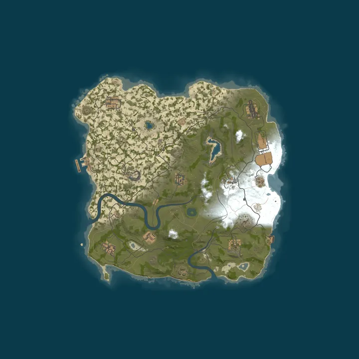 Map of WEREWOLF GAMING.CO 5x SOLO ONLY|TP|Home|Kits|No Teams|Loot x5|