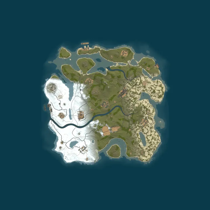 Map of AceRust.com 3x Solo/Duo/Trio|LootX3| JUST FULLWIPED