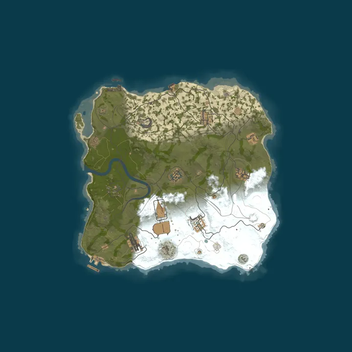 Map of WARBANDITS.GG 10X No BPs Loot++|PvP|MyMini|Shop|Noob Friendly|X