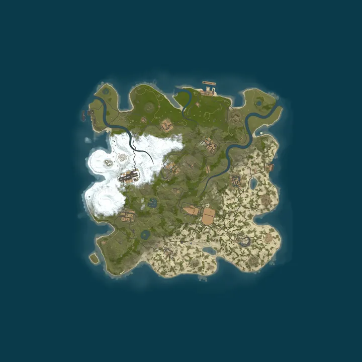 Map of Rust Server
