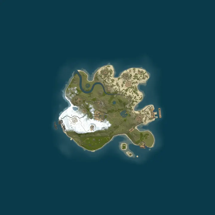 Map of Schurls Game Server 1 - Rust